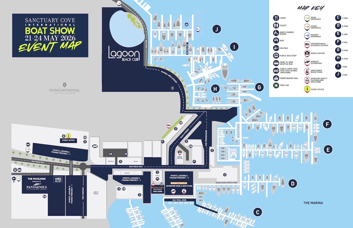 Sanctuary Cove International Boat Show venue map